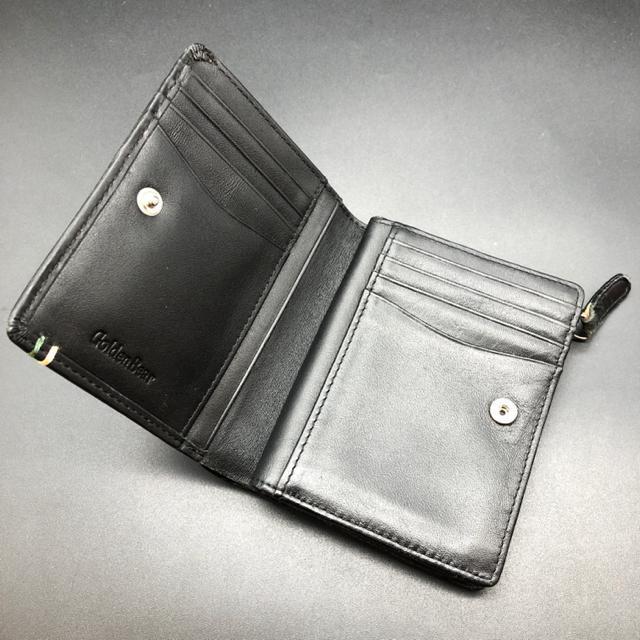即決 Golden Bear ゴールデンベア 二つ折り財布 ブラック < 男性ファッション  即決 Golden Bear ゴールデンベア 二つ折り財布 ブラック < 男性ファッションの