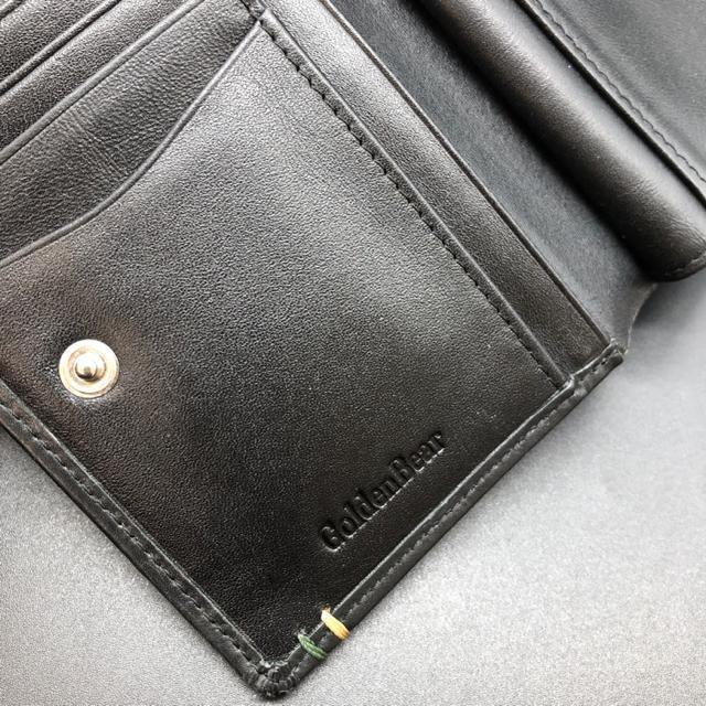 即決 Golden Bear ゴールデンベア 二つ折り財布 ブラック < 男性ファッション  即決 Golden Bear ゴールデンベア 二つ折り財布 ブラック < 男性ファッションの
