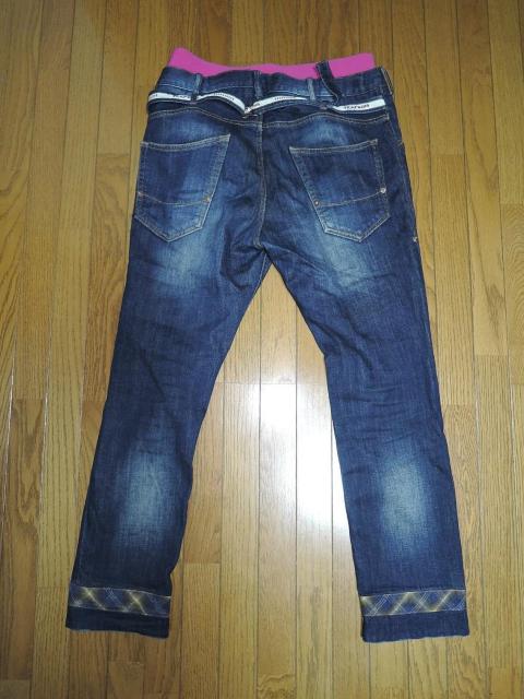 FRAPBOIS フラボア レイヤード デニム パンツ 2 インディゴ ストレッチ DENIM < ブランド  FRAPBOIS フラボア レイヤード デニム パンツ 2 インディゴ ストレッチ DENIM < ブランドの