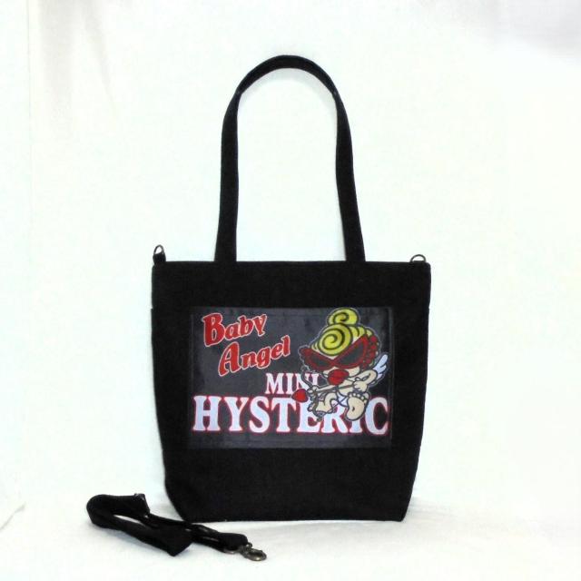 ◆ヒスミニ◆Baby Angel×黒地◆Away肩掛けトートバッグ・ショルダー < 女性ファッション  ◆ヒスミニ◆Baby Angel×黒地◆Away肩掛けトートバッグ・ショルダー  < 女性ファッションの