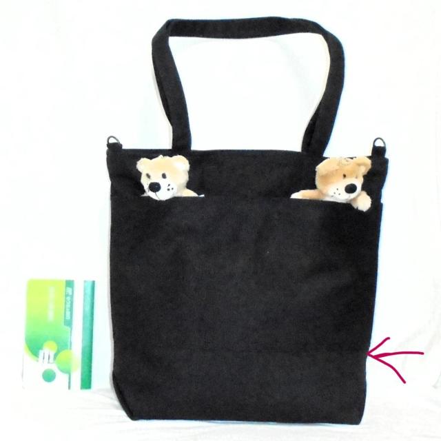 ◆ヒスミニ◆Baby Angel×黒地◆Away肩掛けトートバッグ・ショルダー < 女性ファッション  ◆ヒスミニ◆Baby Angel×黒地◆Away肩掛けトートバッグ・ショルダー < 女性ファッションの