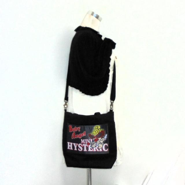 ◆ヒスミニ◆Baby Angel×黒地◆Away肩掛けトートバッグ・ショルダー < 女性ファッション  ◆ヒスミニ◆Baby Angel×黒地◆Away肩掛けトートバッグ・ショルダー < 女性ファッションの