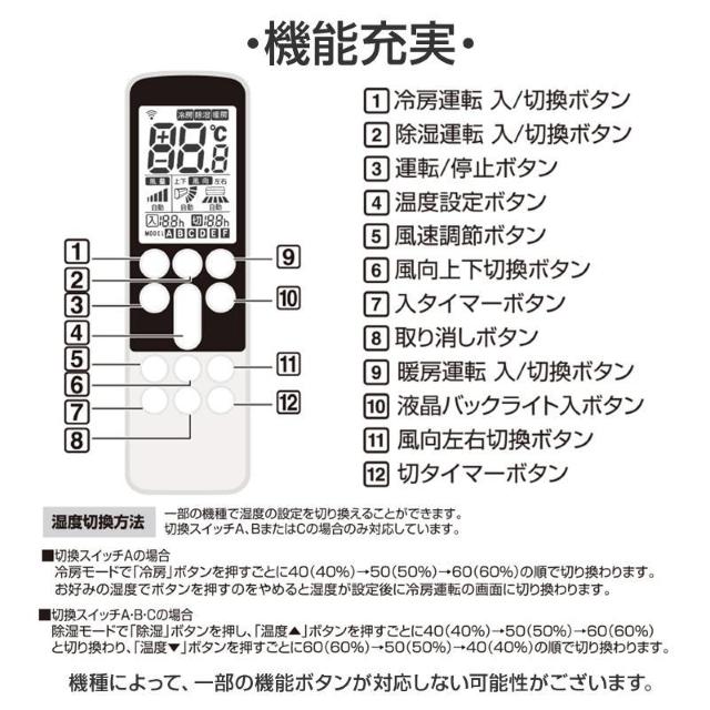三菱 エアコン用 リモコン 日本語表示 MITSUBISHI 霧ヶ峰 三菱電機 設定不要 互換 0.5度調節可 大画面液晶パネル < 家電/AV  三菱 エアコン用 リモコン 日本語表示 MITSUBISHI 霧ヶ峰 三菱電機 設定不要 互換 0.5度調節可 大画面液晶パネル < 家電/AVの
