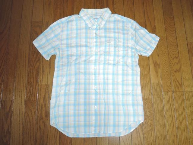 WACKO MARIA ワコマリア ワークシャツ M チェック柄 半袖シャツ チェーンステッチ 刺繍 < ブランド WACKO MARIA ワコマリア ワークシャツ M チェック柄 半袖シャツ チェーンステッチ 刺繍 < ブランドの