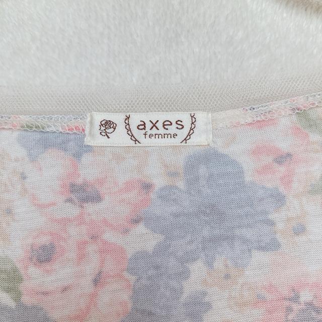 axes femme アクシーズ 花柄 チュールレース 花柄 半袖 カットソー N2m < ブランド axes femme アクシーズ 花柄 チュールレース 花柄 半袖 カットソー N2m < ブランドの