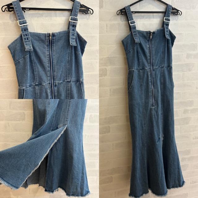 GRL★フリンジマーメイドデニムジャンパースカート★ < ブランド  GRL★フリンジマーメイドデニムジャンパースカート★ < ブランドの