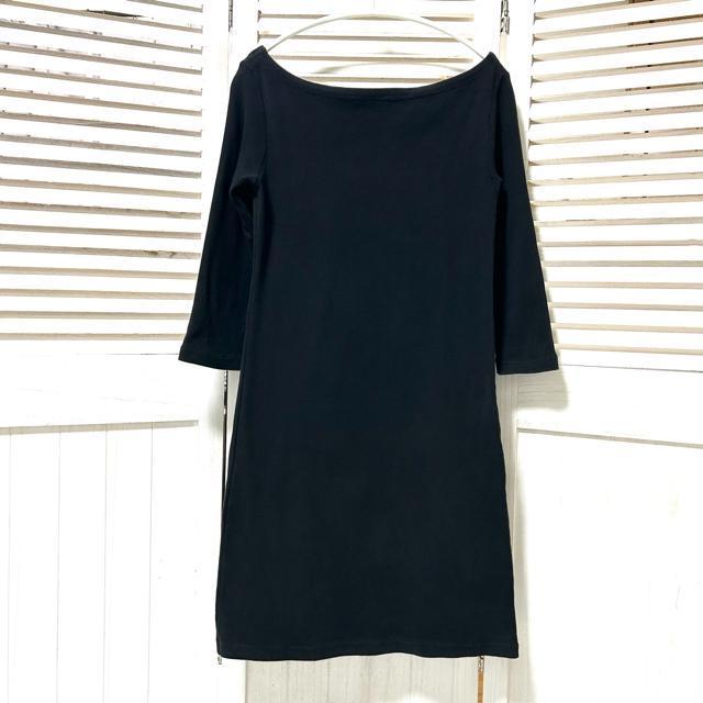 agnes b. アニエスベー ボートネック コットン ワンピース 36 < ブランド  agnes b. アニエスベー ボートネック コットン ワンピース 36 < ブランドの