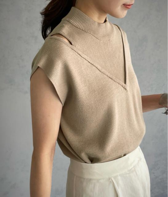 新品☆&g'aime(アンジェム)レイヤードライクノースリーブニット☆ < 女性ファッション 新品☆&g'aime(アンジェム)レイヤードライクノースリーブニット☆ < 女性ファッションの