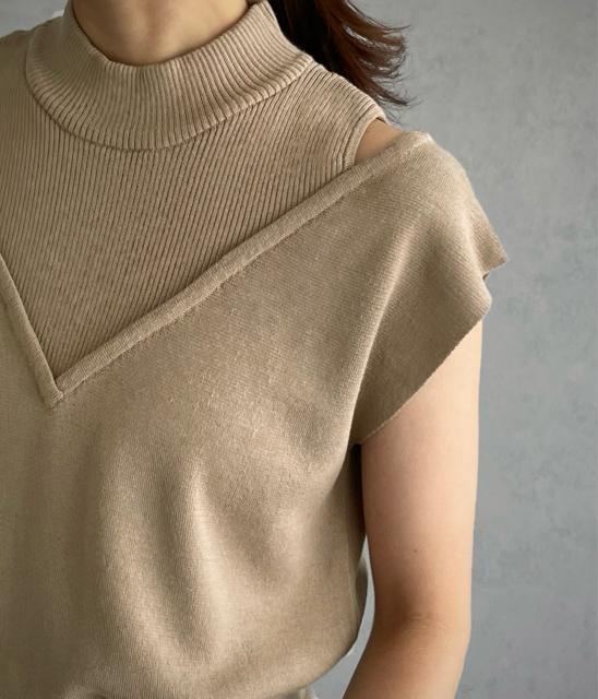 新品☆&g'aime(アンジェム)レイヤードライクノースリーブニット☆ < 女性ファッション 新品☆&g'aime(アンジェム)レイヤードライクノースリーブニット☆ < 女性ファッションの