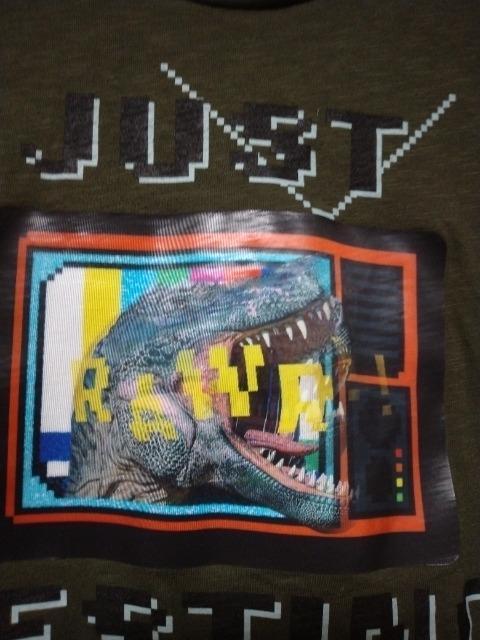 GAP150cmカーキ長袖カットソー恐竜ホログラム < キッズ/ベビー GAP150cmカーキ長袖カットソー恐竜ホログラム < キッズ/ベビーの