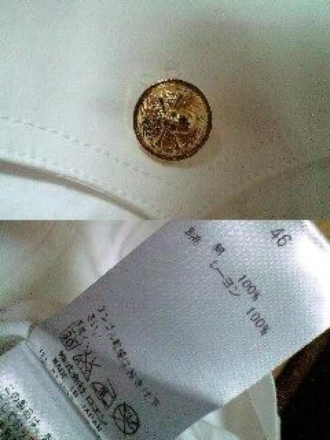 新品ロエン エンブレムスカルワッペンレイヤードシャツ46 < ブランド  新品ロエン エンブレムスカルワッペンレイヤードシャツ46 < ブランドの