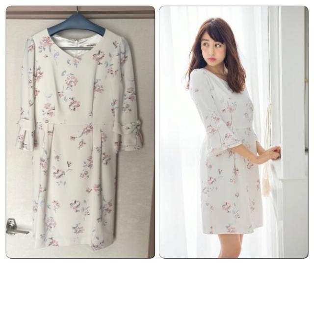 美品ミッシュマッシュ 花柄袖フレアータイトワンピ < ブランド  美品ミッシュマッシュ 花柄袖フレアータイトワンピ  < ブランドの