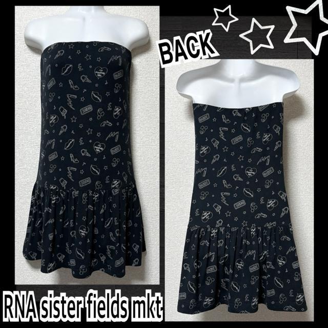 【新品/RNA sister fields mkt】ネオンサイン柄ベアワンピース < ブランド 【新品/RNA sister fields mkt】ネオンサイン柄ベアワンピース < ブランドの