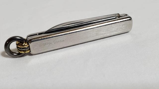 正規 レア カルティエ トリニティリング ロゴ ペーパーナイフ 折り畳み○携帯 レターオープナー ラグジュアリー ステーショナリー < ブランド  正規 レア カルティエ トリニティリング ロゴ ペーパーナイフ 折り畳み○携帯 レターオープナー ラグジュアリー ステーショナリー < ブランドの