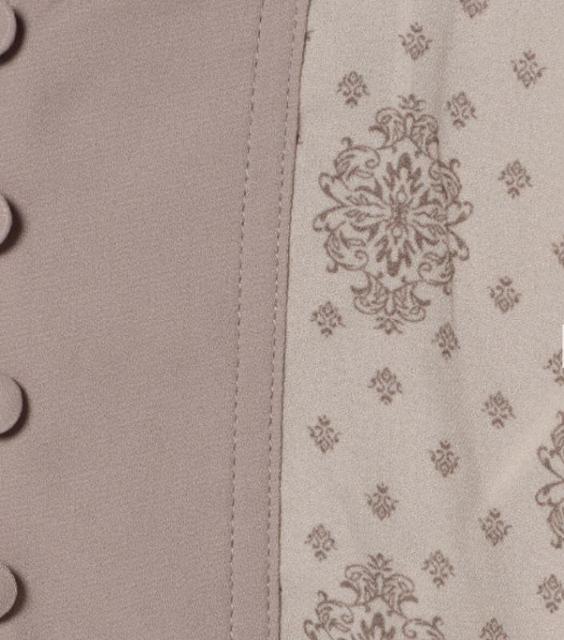 レディース ヨーク 配色チュニック【IVORY】 < 女性ファッション  レディース ヨーク 配色チュニック【IVORY】 < 女性ファッションの