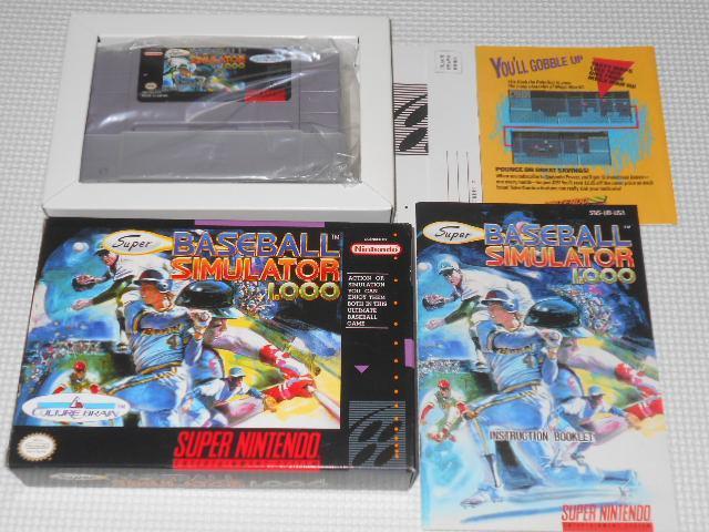 SFC★SUPER BSAEBALL SIMULATOR 1000 SNES 海外版 北米版 < ゲーム本体/ソフト  SFC★SUPER BSAEBALL SIMULATOR 1000 SNES 海外版 北米版  < ゲーム本体/ソフトの