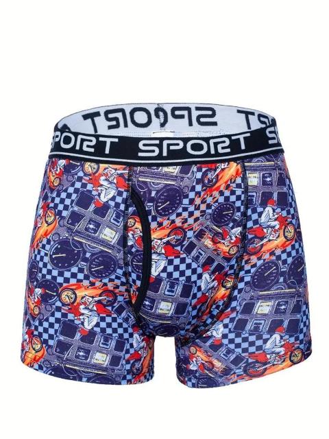 爆ヤス価格1590円★4 枚のメンズ下着セット 文字パターンプリント ボクサーブリーフセット USAサイズM(日本サイズXL相当) < 男性ファッション  爆ヤス価格1590円★4 枚のメンズ下着セット 文字パターンプリント ボクサーブリーフセット USAサイズM(日本サイズXL相当) < 男性ファッションの