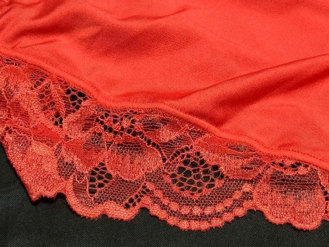 鮮やかなオレンジレッドのふりふりレース★aimerfeelデザインショーツ★Mサイズ < 女性ファッション 鮮やかなオレンジレッドのふりふりレース★aimerfeelデザインショーツ★Mサイズ < 女性ファッションの