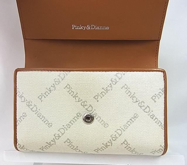 500円スタ【正規品】PINKY&DIANNE ピンキー&ダイアン 全面ロゴ折り財布(レザー×キャンバスジャガード/保存袋付き) < ブランド 500円スタ【正規品】PINKY&DIANNE ピンキー&ダイアン 全面ロゴ折り財布(レザー×キャンバスジャガード/保存袋付き) < ブランドの