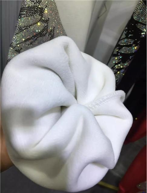 裏起毛 キラキララインストーン 天使の羽柄 トレーナーパンツ ホワイト 大きいサイズ < 女性ファッション 裏起毛 キラキララインストーン 天使の羽柄 トレーナーパンツ ホワイト 大きいサイズ < 女性ファッションの