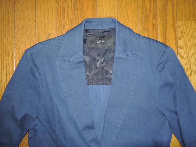 AKM エイケイエム HIGH POWER TWILL STRETCH ZIP CARGO JACKET テーラードジャケットM紺 < ブランド AKM エイケイエム HIGH POWER TWILL STRETCH ZIP CARGO JACKET テーラードジャケットM紺 < ブランドの