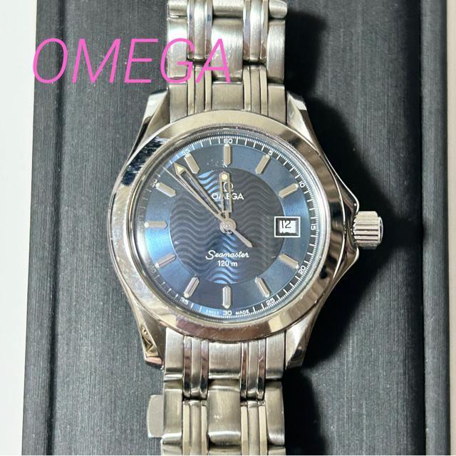 美品 オメガ シーマスター 6501/827 QZ ブルー文字盤 レディース 腕時計 動作確認済み < ブランド 美品 オメガ シーマスター 6501/827 QZ ブルー文字盤 レディース 腕時計 動作確認済み < ブランドの
