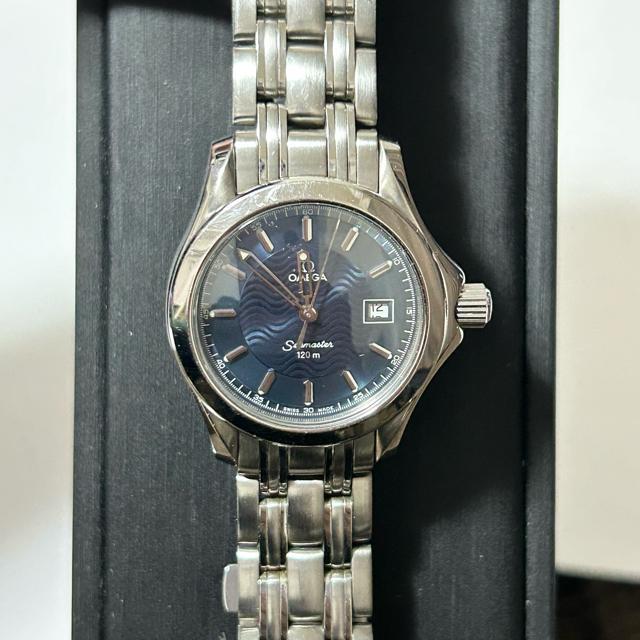 美品 オメガ シーマスター 6501/827 QZ ブルー文字盤 レディース 腕時計 動作確認済み < ブランド 美品 オメガ シーマスター 6501/827 QZ ブルー文字盤 レディース 腕時計 動作確認済み < ブランドの