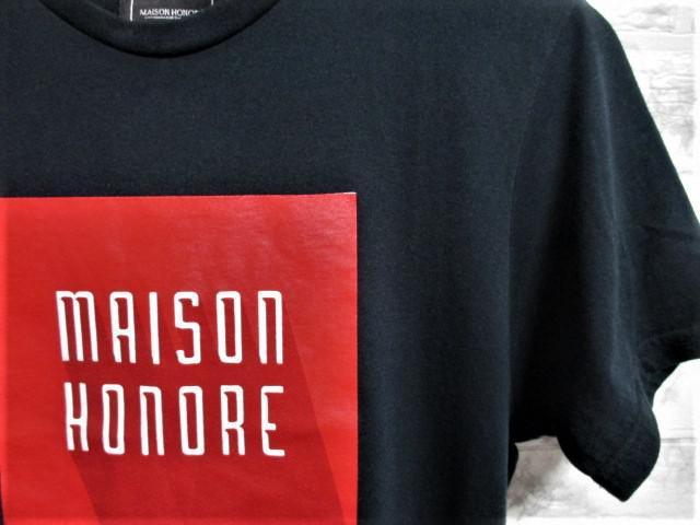 ☆MAISON HONORE メゾンオノレ ロゴ プリント ボックス Tシャツ < 男性ファッション  ☆MAISON HONORE メゾンオノレ ロゴ プリント ボックス Tシャツ < 男性ファッションの