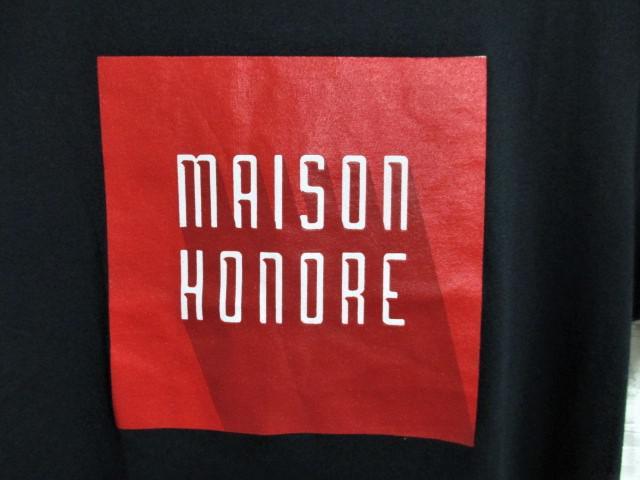 ☆MAISON HONORE メゾンオノレ ロゴ プリント ボックス Tシャツ < 男性ファッション  ☆MAISON HONORE メゾンオノレ ロゴ プリント ボックス Tシャツ < 男性ファッションの