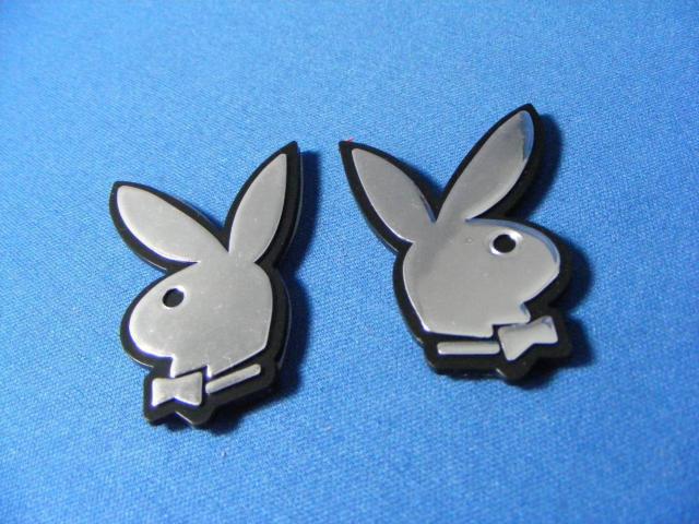 ● 懐かしい!PLAY BOY プレイボーイ 左右SET 凹凸仕様 CH/BLACK ABS製クロームメッキ エンブレム 新品● < 自動車/バイク ● 懐かしい!PLAY BOY プレイボーイ 左右SET 凹凸仕様 CH/BLACK ABS製クロームメッキ エンブレム 新品● < 自動車/バイク