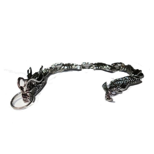 ドラゴン 竜 龍 ブレスレット アクセサリー シルバー色 銀色 メンズ < 男性アクセサリー/時計  ドラゴン 竜 龍 ブレスレット アクセサリー シルバー色 銀色 メンズ < 男性アクセサリー/時計の