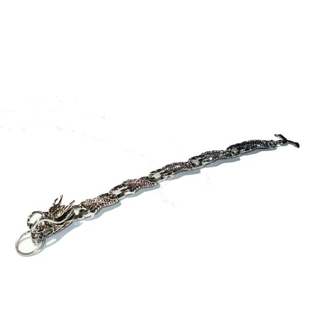 ドラゴン 竜 龍 ブレスレット アクセサリー シルバー色 銀色 メンズ < 男性アクセサリー/時計  ドラゴン 竜 龍 ブレスレット アクセサリー シルバー色 銀色 メンズ < 男性アクセサリー/時計の