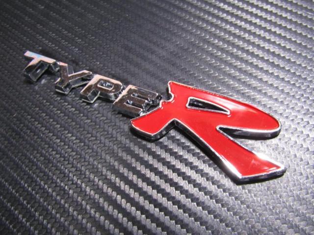 ●TYPE R タイプ アール ABS製 クロームメッキ&RED 凹凸仕様エンブレム新品 < 自動車/バイク ●TYPE R タイプ アール ABS製 クロームメッキ&RED 凹凸仕様エンブレム新品 < 自動車/バイク