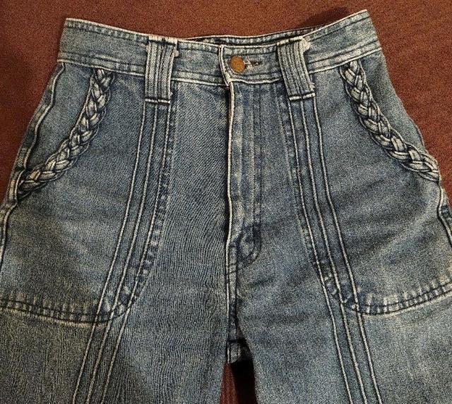 ハイウエストワイドフレア 厚手デニム カットオフ 27インチ 1970ビンテージ < 女性ファッション  ハイウエストワイドフレア 厚手デニム カットオフ 27インチ 1970ビンテージ < 女性ファッションの