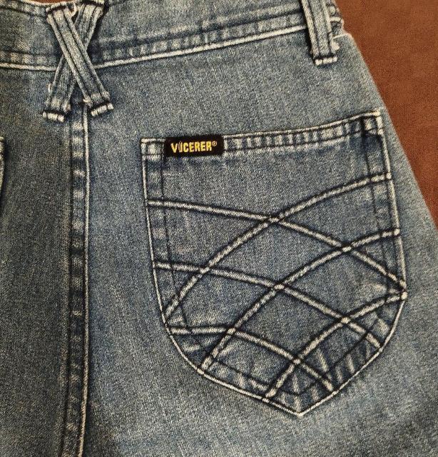 ハイウエストワイドフレア 厚手デニム カットオフ 27インチ 1970ビンテージ < 女性ファッション  ハイウエストワイドフレア 厚手デニム カットオフ 27インチ 1970ビンテージ < 女性ファッションの