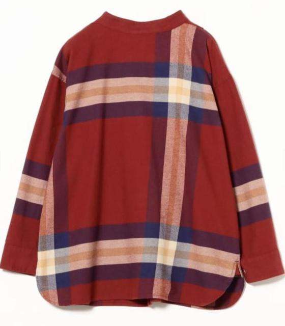 レディース ボーイ ビッグタータン ハイネック シャツ < 女性ファッション  レディース ボーイ ビッグタータン ハイネック シャツ < 女性ファッションの