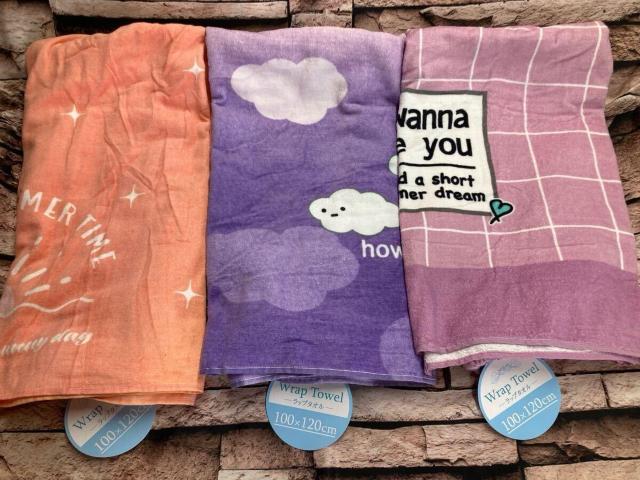 送料無料!色々な用途に! 100cm丈 綿100% 人気のファンシー柄 ロングラップタオルA柄(画像から)1枚 < 女性ファッション 送料無料!色々な用途に! 100cm丈 綿100% 人気のファンシー柄 ロングラップタオルA柄(画像から)1枚 < 女性ファッションの