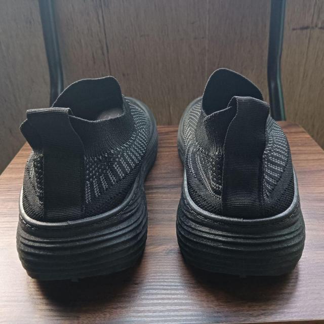 新品 24.5cm レディース スニーカー ブラック シューズ 靴 カジュアル < 女性ファッション  新品 24.5cm レディース スニーカー ブラック シューズ 靴 カジュアル < 女性ファッションの