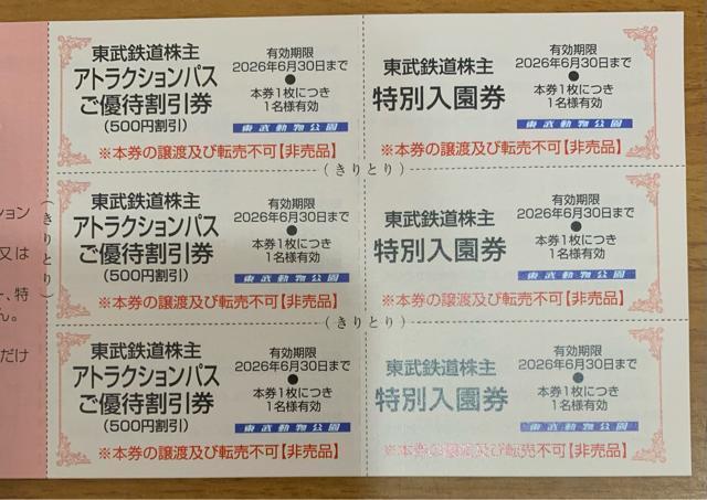 【送料無料】 東武鉄道 乗車証2枚×株主優待券冊子1冊 < チケット/金券 【送料無料】 東武鉄道 乗車証2枚×株主優待券冊子1冊 < チケット/金券の