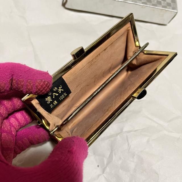 【極希少】本場黄八丈 がま口 コインケース 正絹100% 手織 織物研究所 茶系 < 女性ファッション 【極希少】本場黄八丈 がま口 コインケース 正絹100% 手織 織物研究所 茶系 < 女性ファッションの