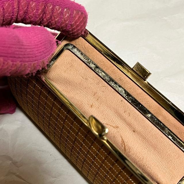 【極希少】本場黄八丈 がま口 コインケース 正絹100% 手織 織物研究所 茶系 < 女性ファッション 【極希少】本場黄八丈 がま口 コインケース 正絹100% 手織 織物研究所 茶系 < 女性ファッションの