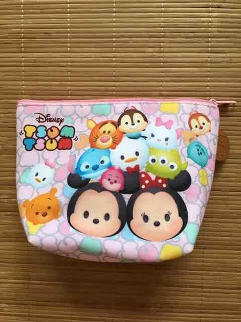 ディズニー・ツムツムキャラクター柄ポーチ。ピンク < 女性ファッション ディズニー・ツムツムキャラクター柄ポーチ。ピンク < 女性ファッションの