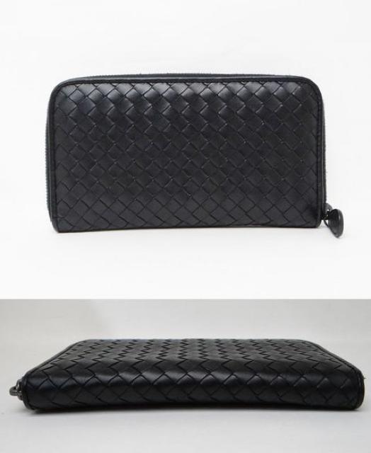 ボッテガヴェネタ イントレチャート ラウンドファスナー長財布 ブラック<USED>【送料無料】 < ブランド ボッテガヴェネタ イントレチャート ラウンドファスナー長財布 ブラック<USED>【送料無料】 < ブランドの