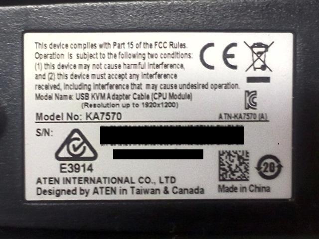 ★KVM VGAコンピューターモジュール ATEN KA7570 < PC本体/周辺機器  ★KVM VGAコンピューターモジュール ATEN KA7570 < PC本体/周辺機器の