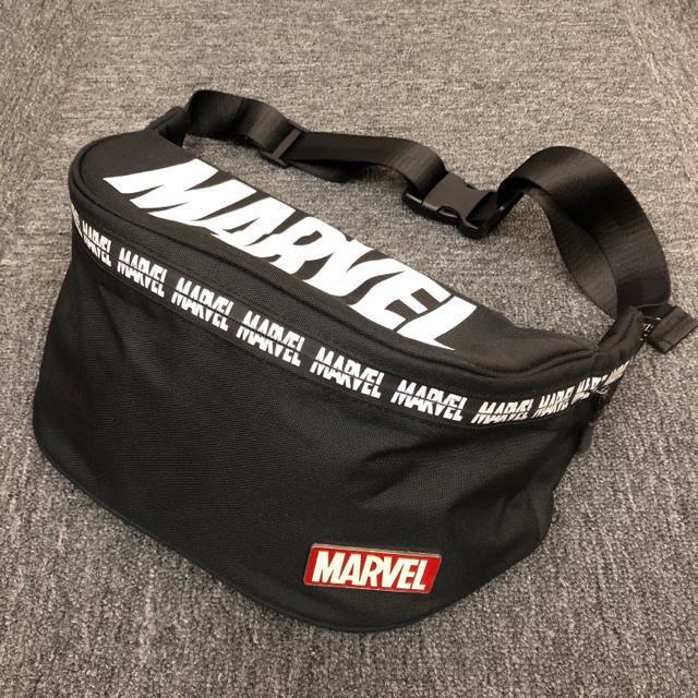 即決 MARVEL マーベル CORDURA ボディバッグ ブラック < アニメ/コミック/キャラクター  即決 MARVEL マーベル CORDURA ボディバッグ ブラック  < アニメ/コミック/キャラクターの