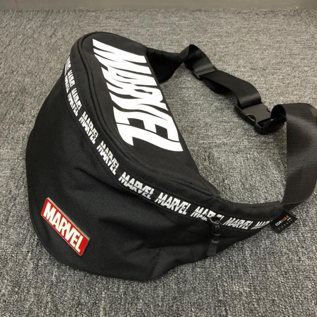 即決 MARVEL マーベル CORDURA ボディバッグ ブラック < アニメ/コミック/キャラクター  即決 MARVEL マーベル CORDURA ボディバッグ ブラック < アニメ/コミック/キャラクターの