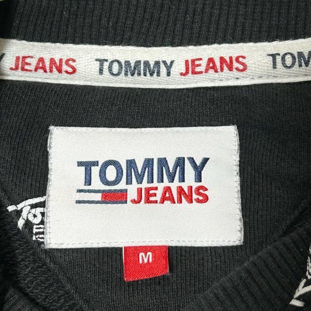 TOMMY JEANS トミージーンズ 総ロゴプリントパーカー M ブラック < ブランド  TOMMY JEANS トミージーンズ 総ロゴプリントパーカー M ブラック < ブランドの