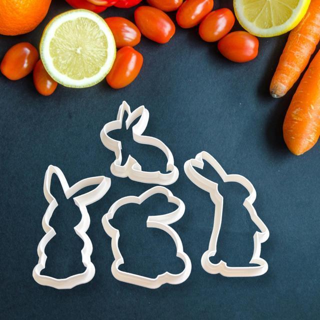 うさぎの形 クッキー型 4個セット 抜き型 粘土型 お菓子作り < インテリア/ライフ うさぎの形 クッキー型 4個セット 抜き型 粘土型 お菓子作り < インテリア/ライフの