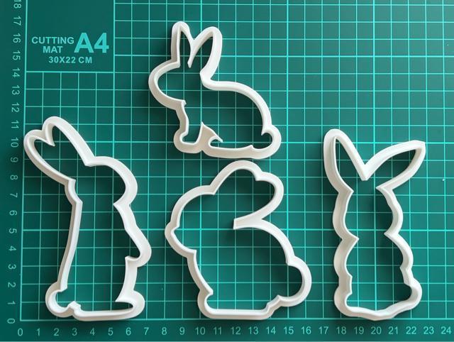 うさぎの形 クッキー型 4個セット 抜き型 粘土型 お菓子作り < インテリア/ライフ うさぎの形 クッキー型 4個セット 抜き型 粘土型 お菓子作り < インテリア/ライフの