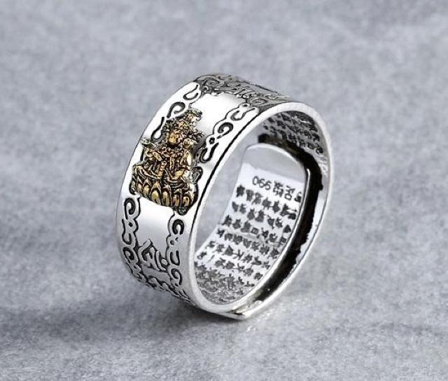 ★新品八大守護神 八尊仏 文殊菩薩 指輪 リング シルバー 収納袋&磨きクロス付 < 男性アクセサリー/時計 ★新品八大守護神 八尊仏 文殊菩薩 指輪 リング シルバー 収納袋&磨きクロス付 < 男性アクセサリー/時計の